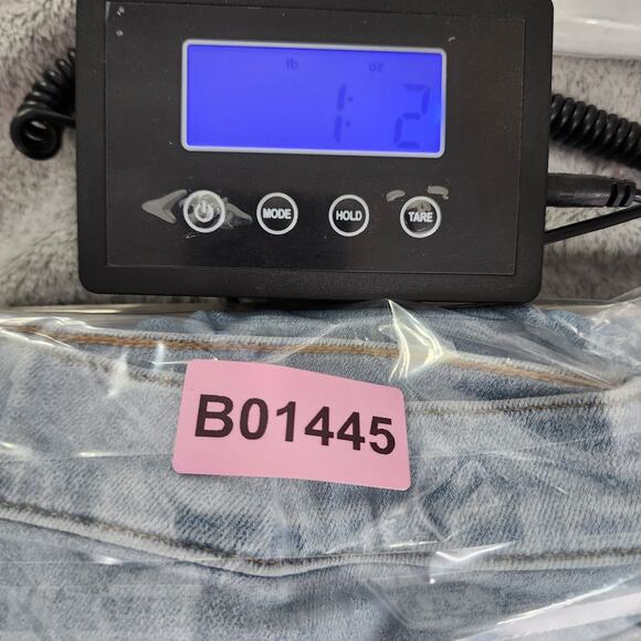 AGOLDE Jeans Womens 32 Blue Light Wash Sophie Raw Hem High Rise Crop Skinny - Picture 13 of 13